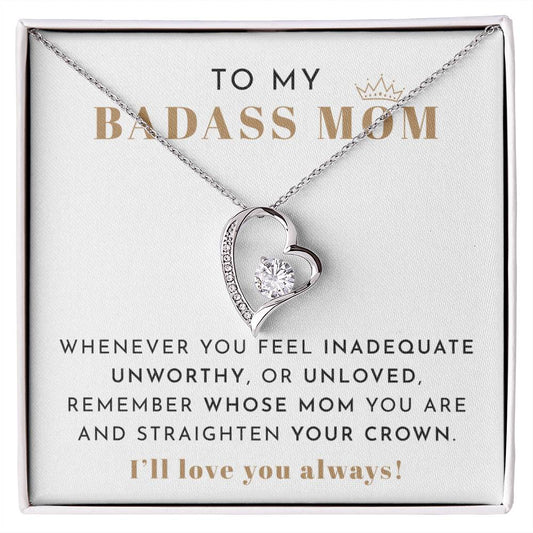 To My Badass Mom Necklace
