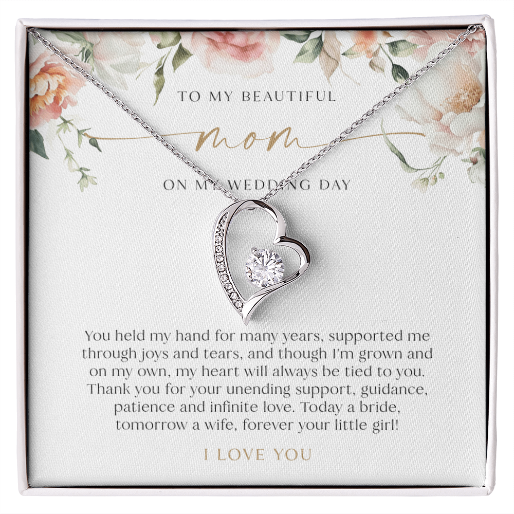 Mother Of The Bride Gift - Heart Necklace