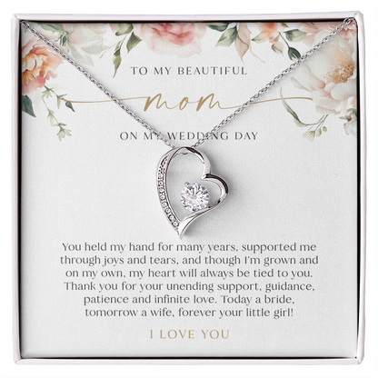 Mother Of The Bride Gift - Heart Necklace