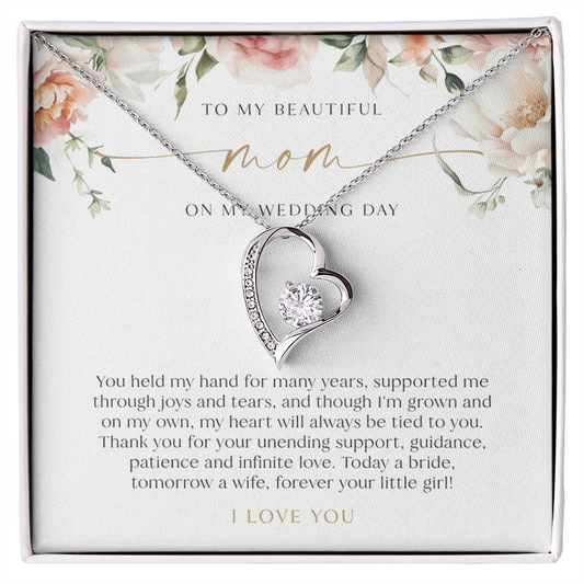 Mother Of The Bride Gift - Heart Necklace