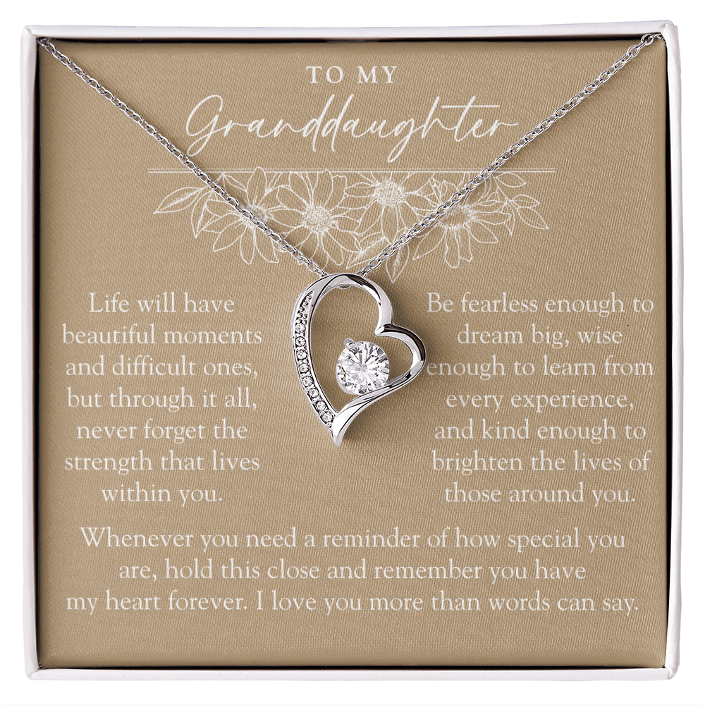 To My Granddaughter | Your Greatest Strength Sunflower