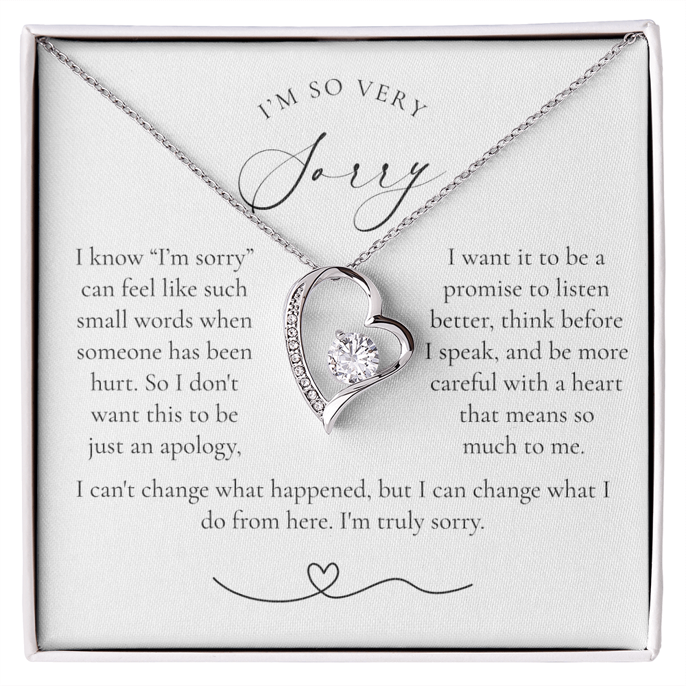 Apology Heart Necklace | More Than Just I'm Sorry