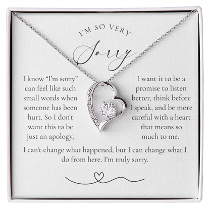 Apology Heart Necklace | More Than Just I'm Sorry