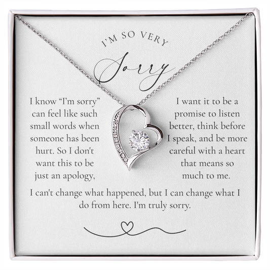 Apology Heart Necklace | More Than Just I'm Sorry