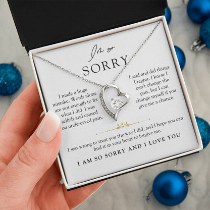 I'm Sorry Apology Heart Necklace | Can't Change The Past