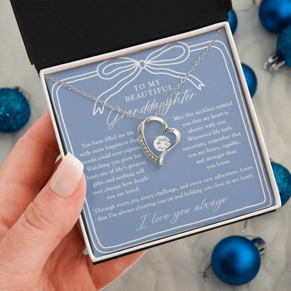 To My Granddaughter | My Heart Is Always With You Dusty Blue