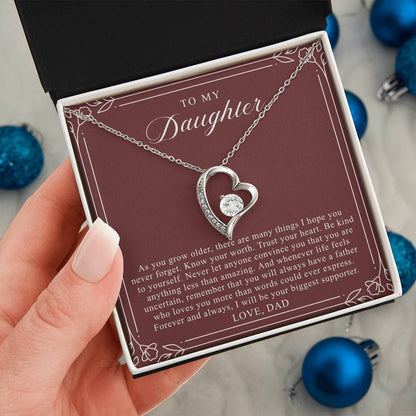 To My Daughter From Dad | Trust Your Heart Burgundy