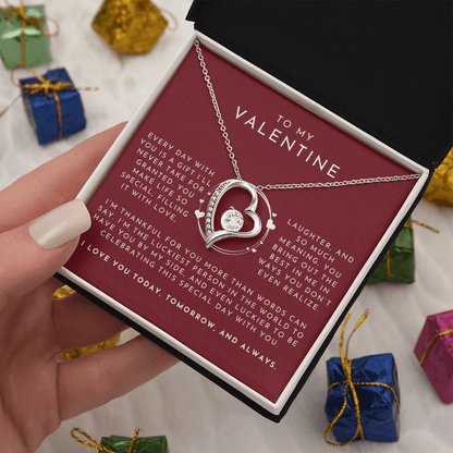 To My Valentine Heart Necklace