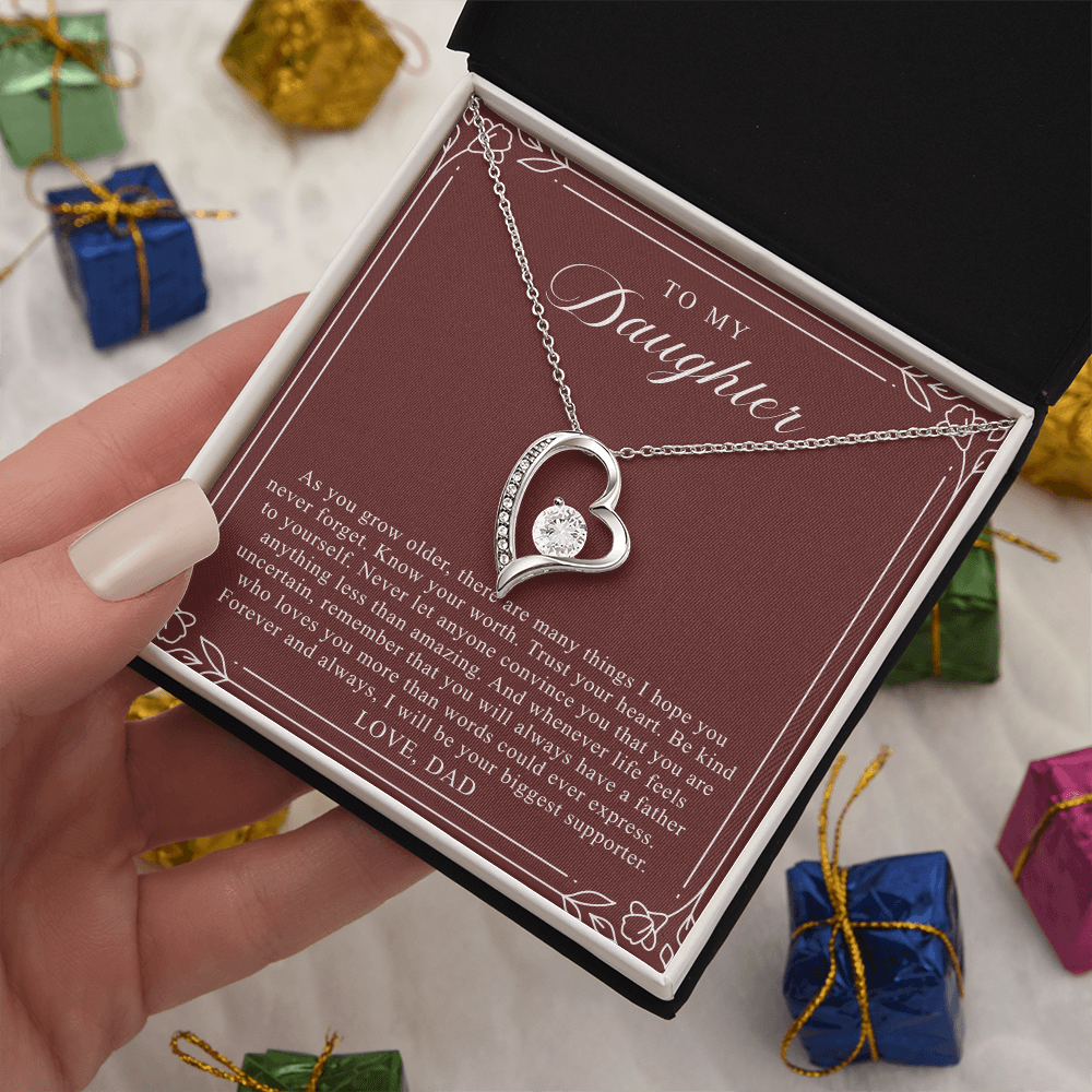 To My Daughter From Dad | Trust Your Heart Burgundy