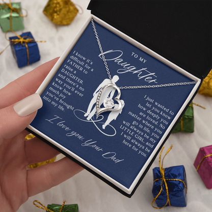 To My Daughter From Dad - Forever Love Necklace