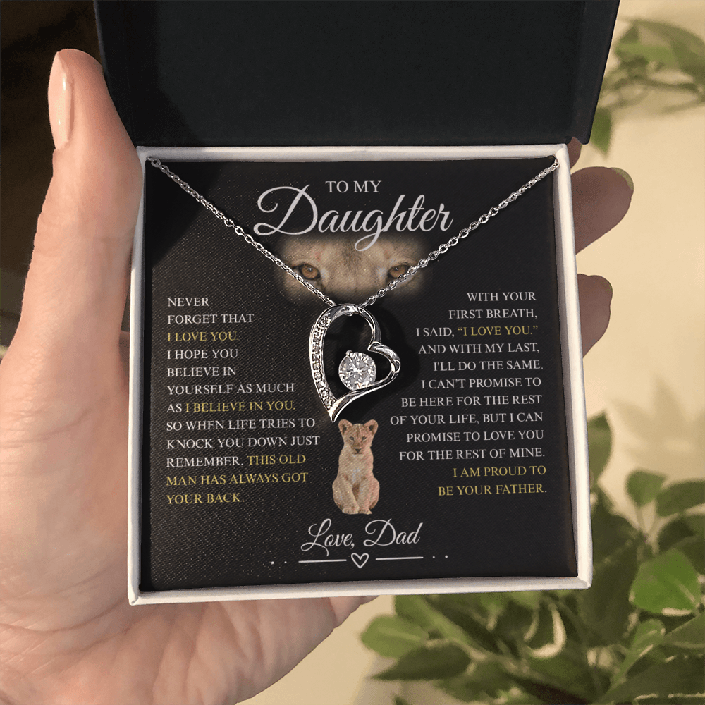 To My Daughter - Forever Love Necklace
