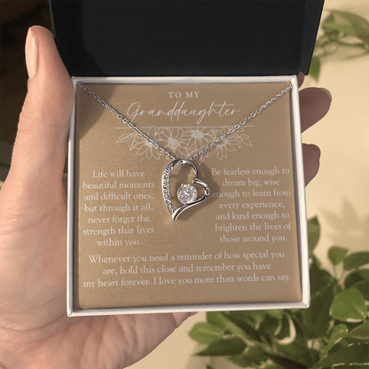 To My Granddaughter | Your Greatest Strength Sunflower