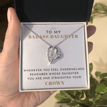 To My Badass Daughter Necklace