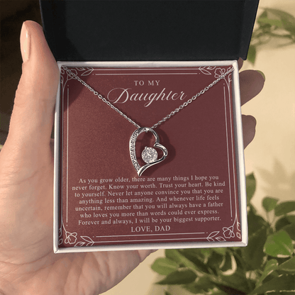 To My Daughter From Dad | Trust Your Heart Burgundy