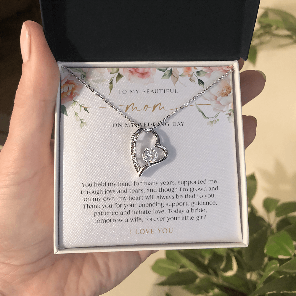 Mother Of The Bride Gift - Heart Necklace