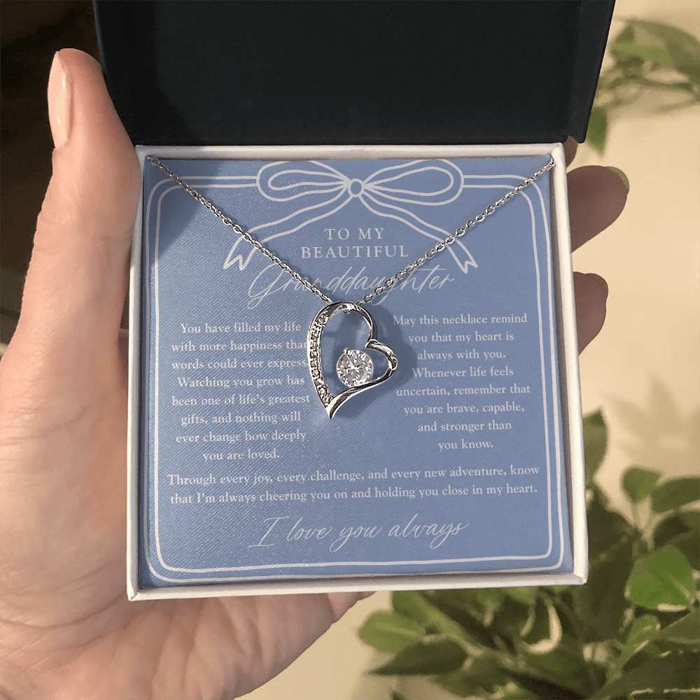 To My Granddaughter | My Heart Is Always With You Dusty Blue