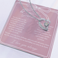 To My Granddaughter | My Heart is Always With You Necklace Blush