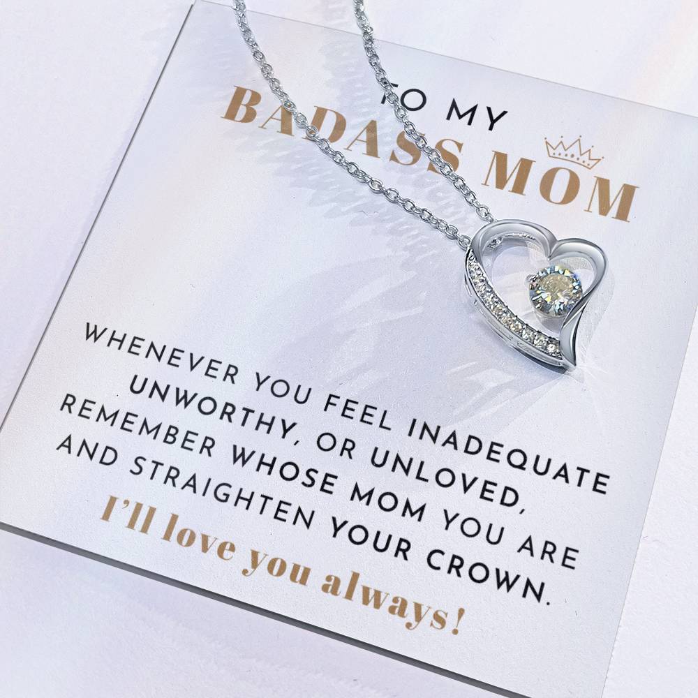 To My Badass Mom Necklace