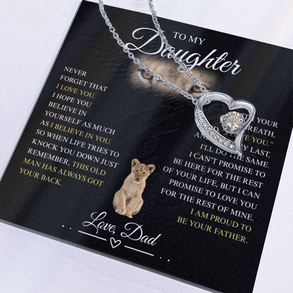 To My Daughter - Forever Love Necklace