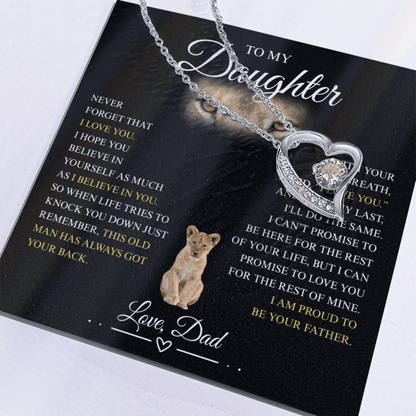 To My Daughter - Forever Love Necklace