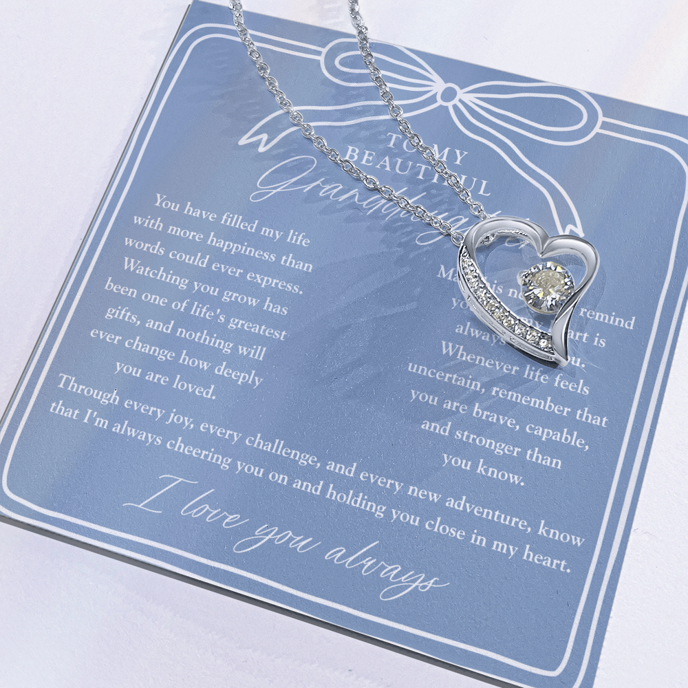 To My Granddaughter | My Heart Is Always With You Dusty Blue