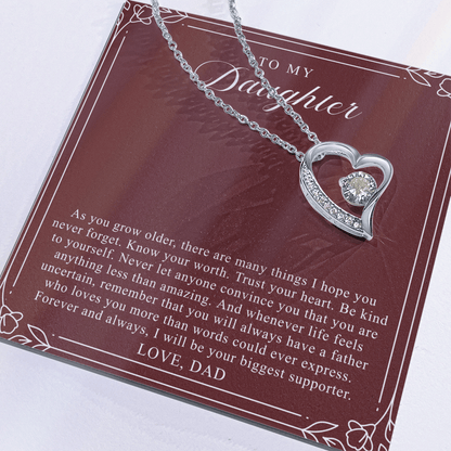 To My Daughter From Dad | Trust Your Heart Burgundy