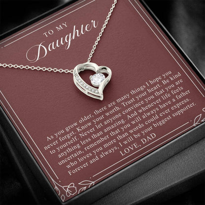 To My Daughter From Dad | Trust Your Heart Burgundy