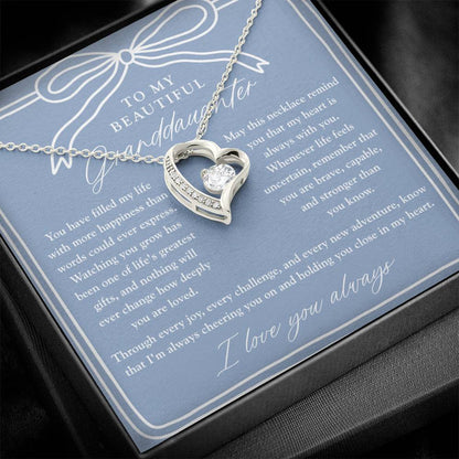 To My Granddaughter | My Heart Is Always With You Dusty Blue