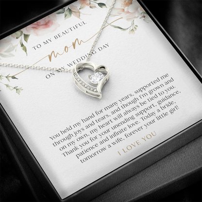 Mother Of The Bride Gift - Heart Necklace
