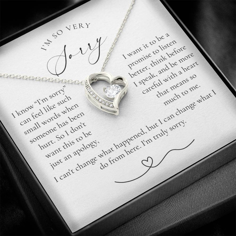 Apology Heart Necklace | More Than Just I'm Sorry