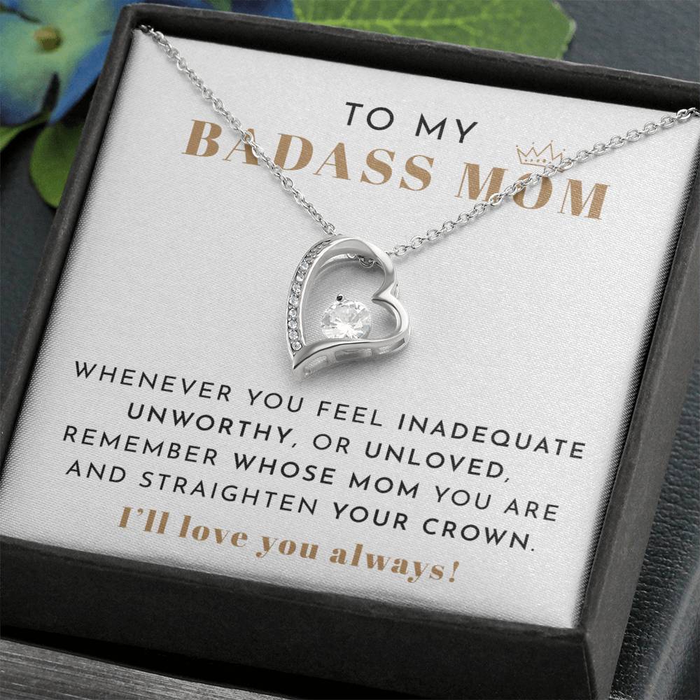 To My Badass Mom Necklace