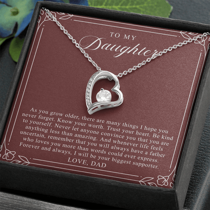 To My Daughter From Dad | Trust Your Heart Burgundy
