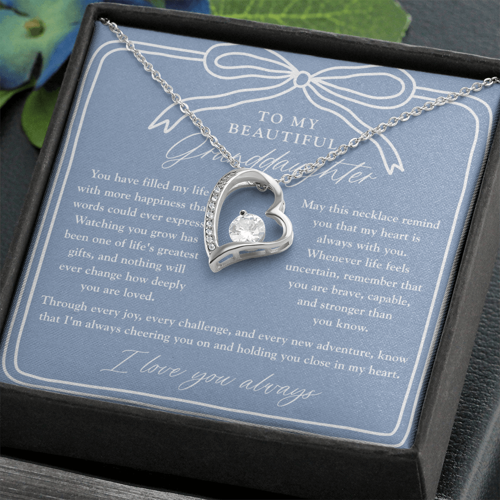 To My Granddaughter | My Heart Is Always With You Dusty Blue