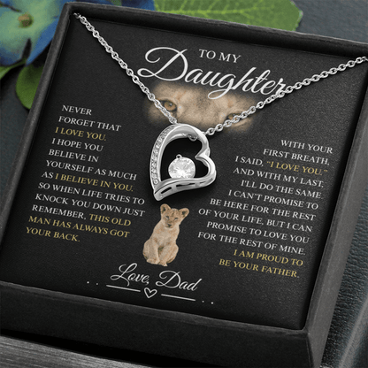 To My Daughter - Forever Love Necklace