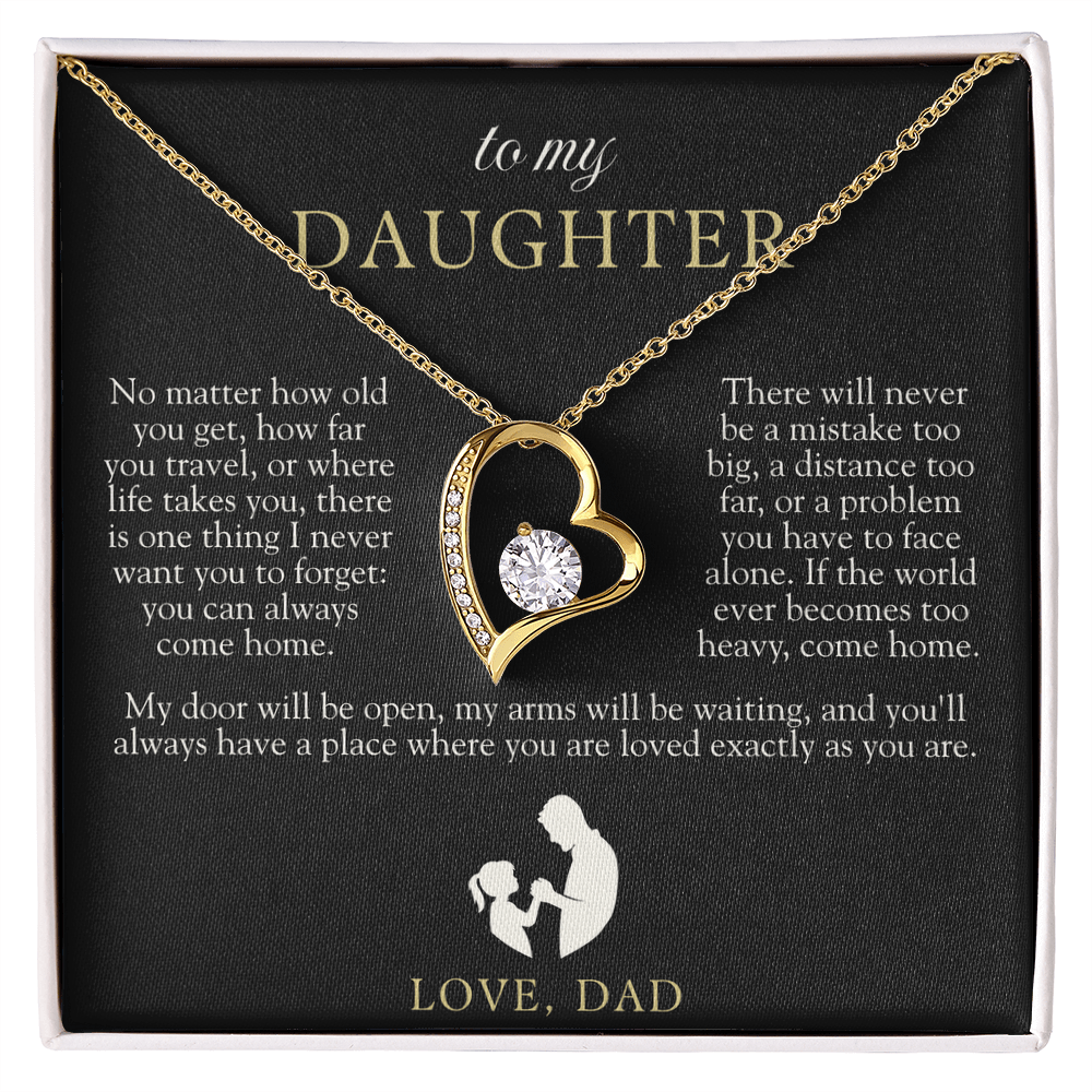 To My Daughter From Dad | Come Home Necklace