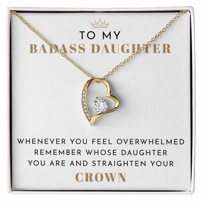 To My Badass Daughter Necklace