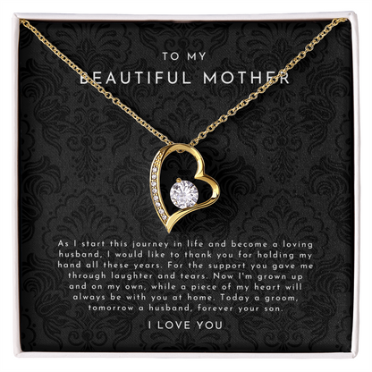 Mother Of The Groom Gift From Son - Forever Love Necklace