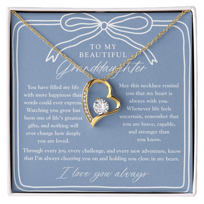 To My Granddaughter | My Heart Is Always With You Dusty Blue