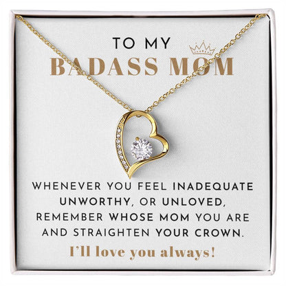 To My Badass Mom Necklace