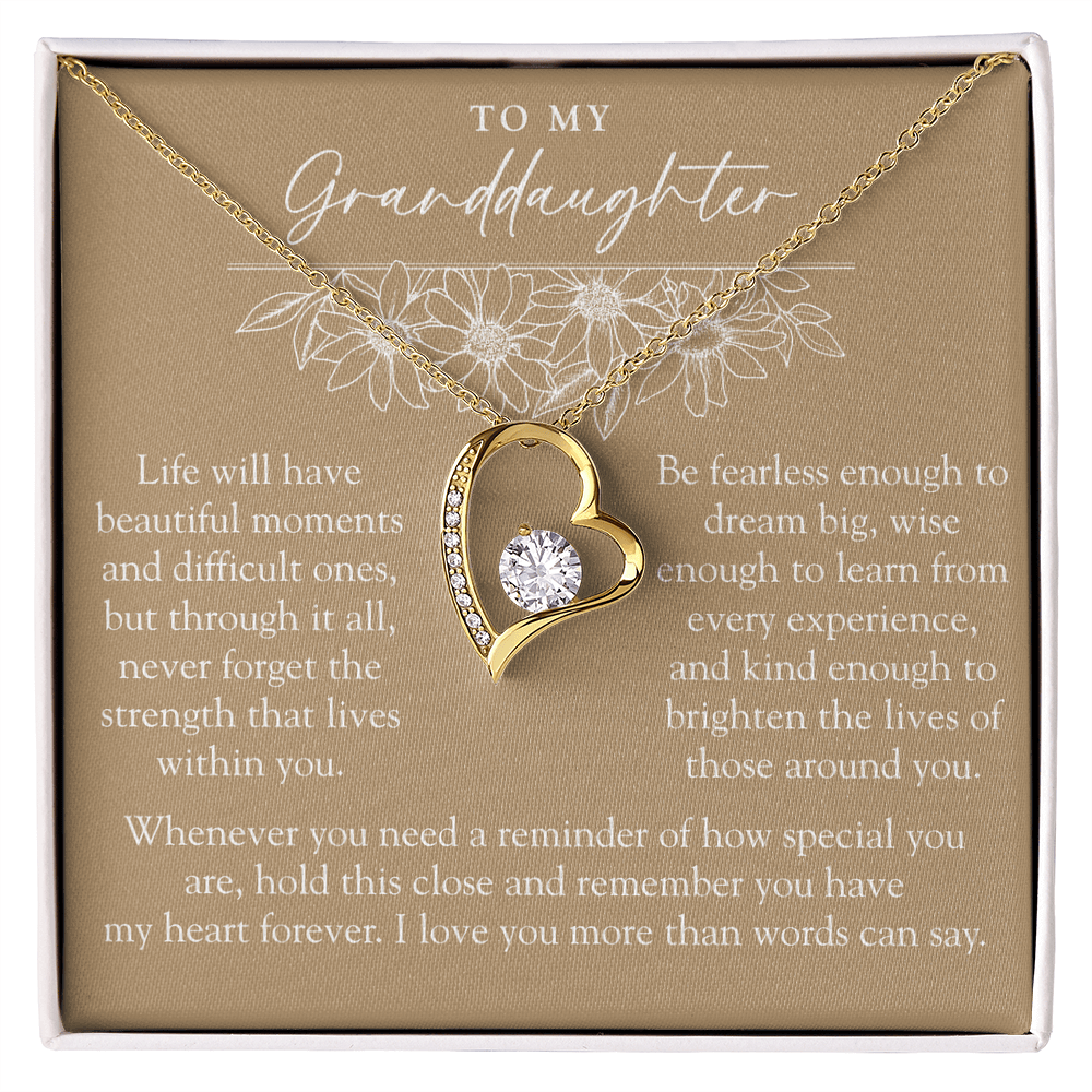 To My Granddaughter | Your Greatest Strength Sunflower