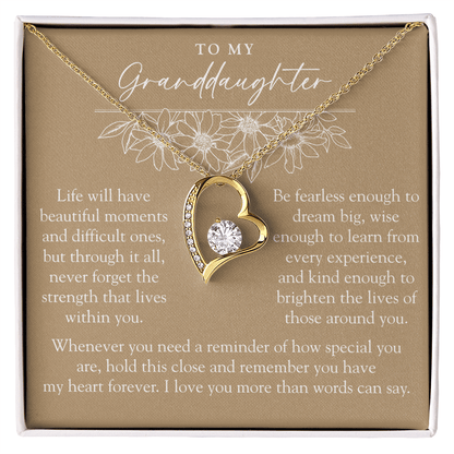 To My Granddaughter | Your Greatest Strength Sunflower