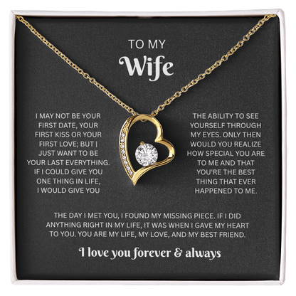 To My Wife (Forever Heart Necklace)