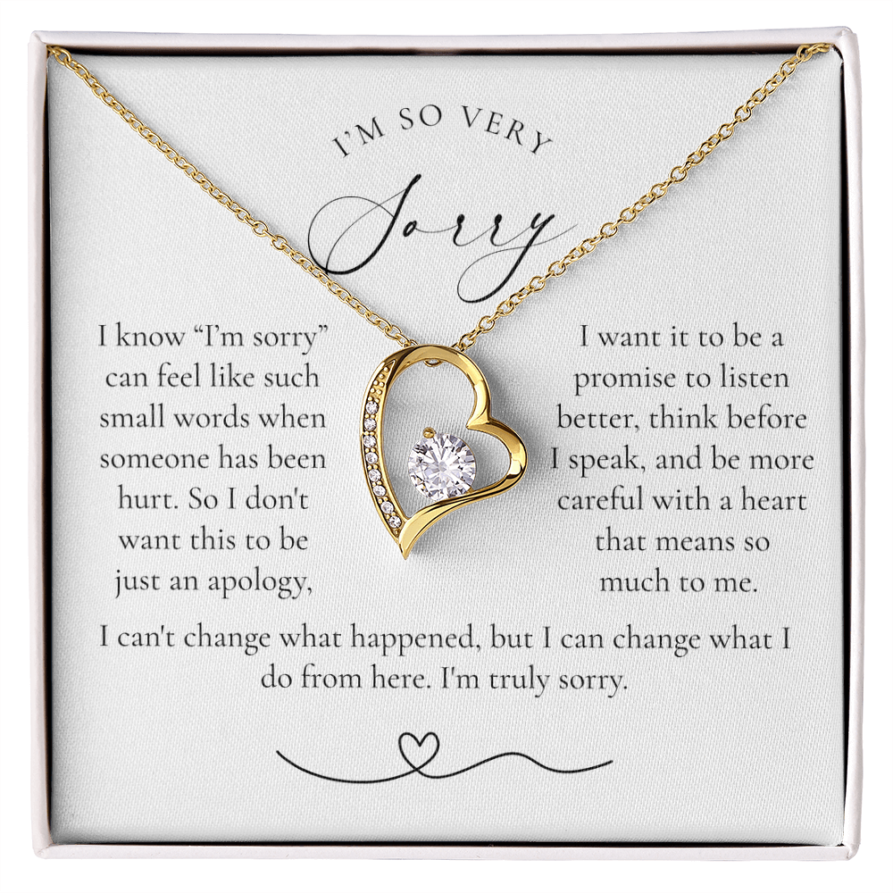 Apology Heart Necklace | More Than Just I'm Sorry