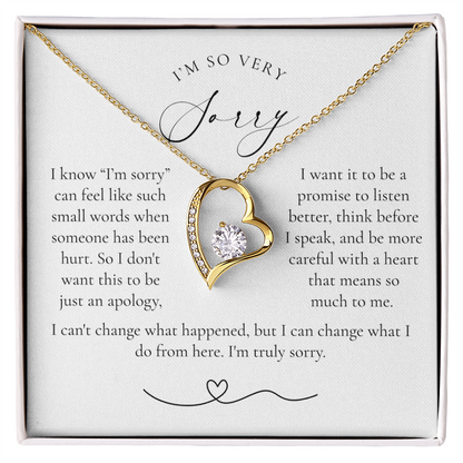Apology Heart Necklace | More Than Just I'm Sorry