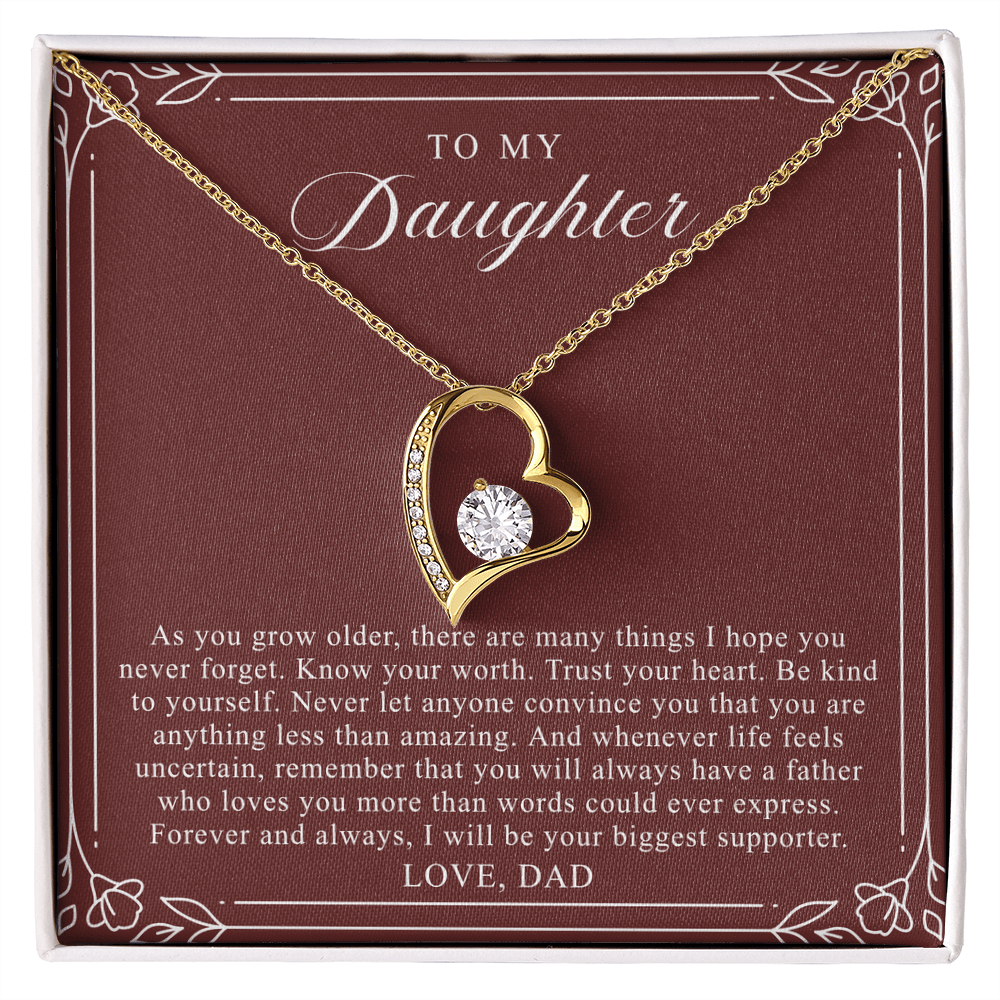 To My Daughter From Dad | Trust Your Heart Burgundy
