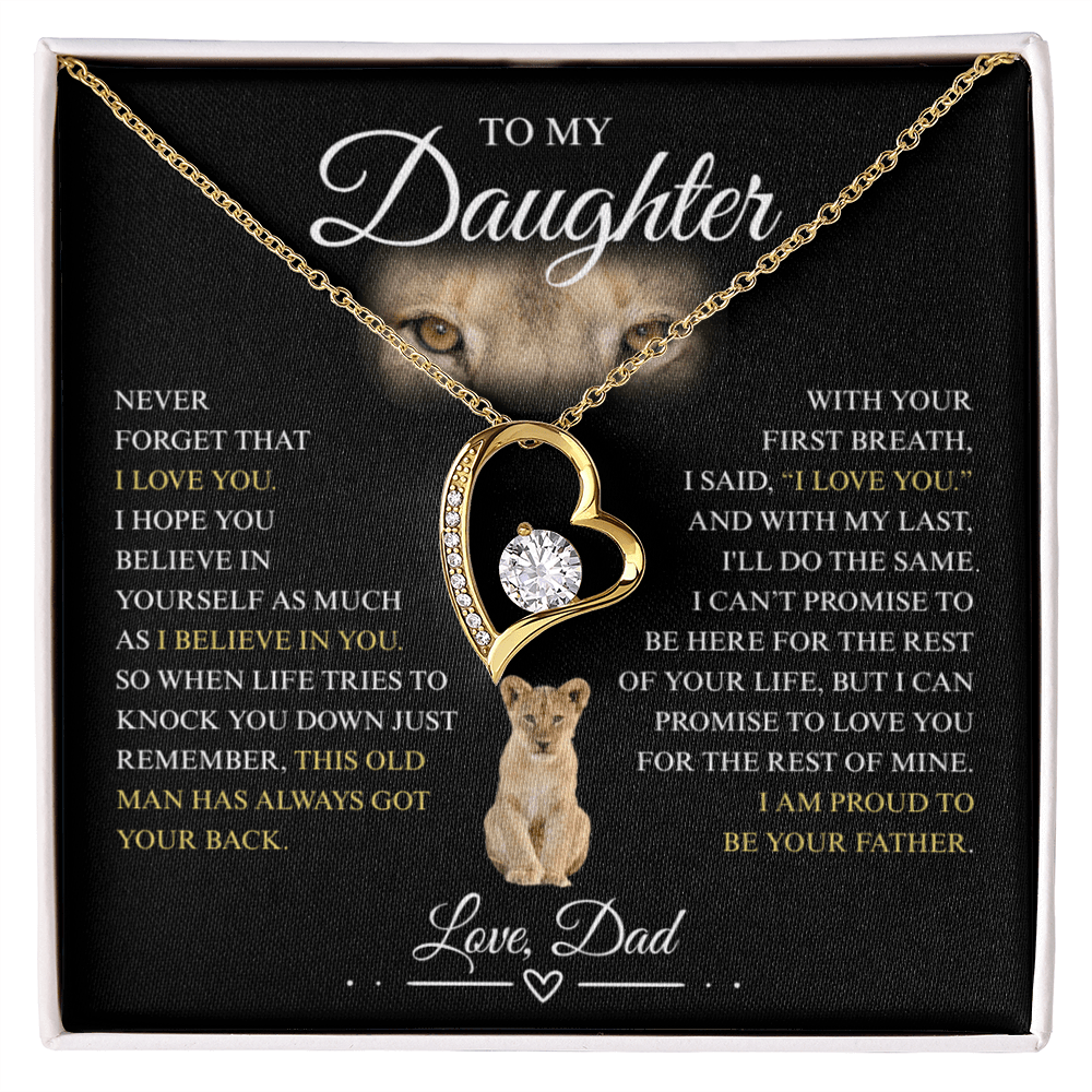 To My Daughter - Forever Love Necklace