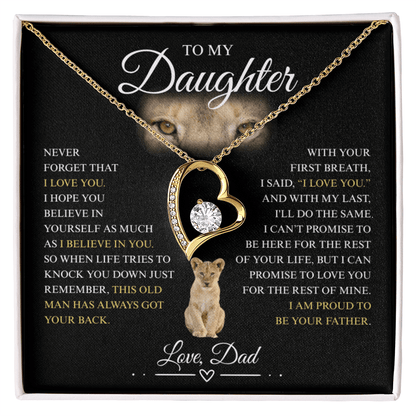 To My Daughter - Forever Love Necklace