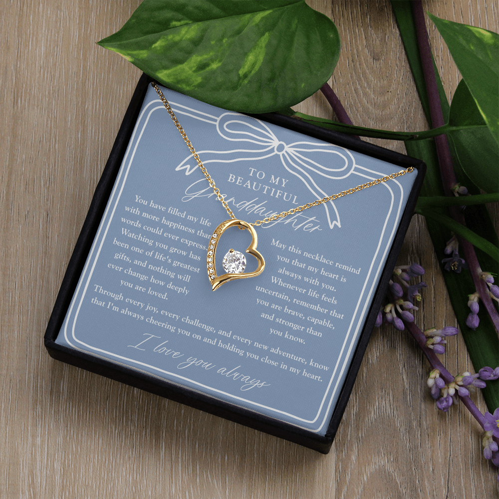 To My Granddaughter | My Heart Is Always With You Dusty Blue