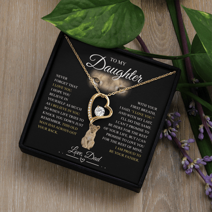 To My Daughter - Forever Love Necklace
