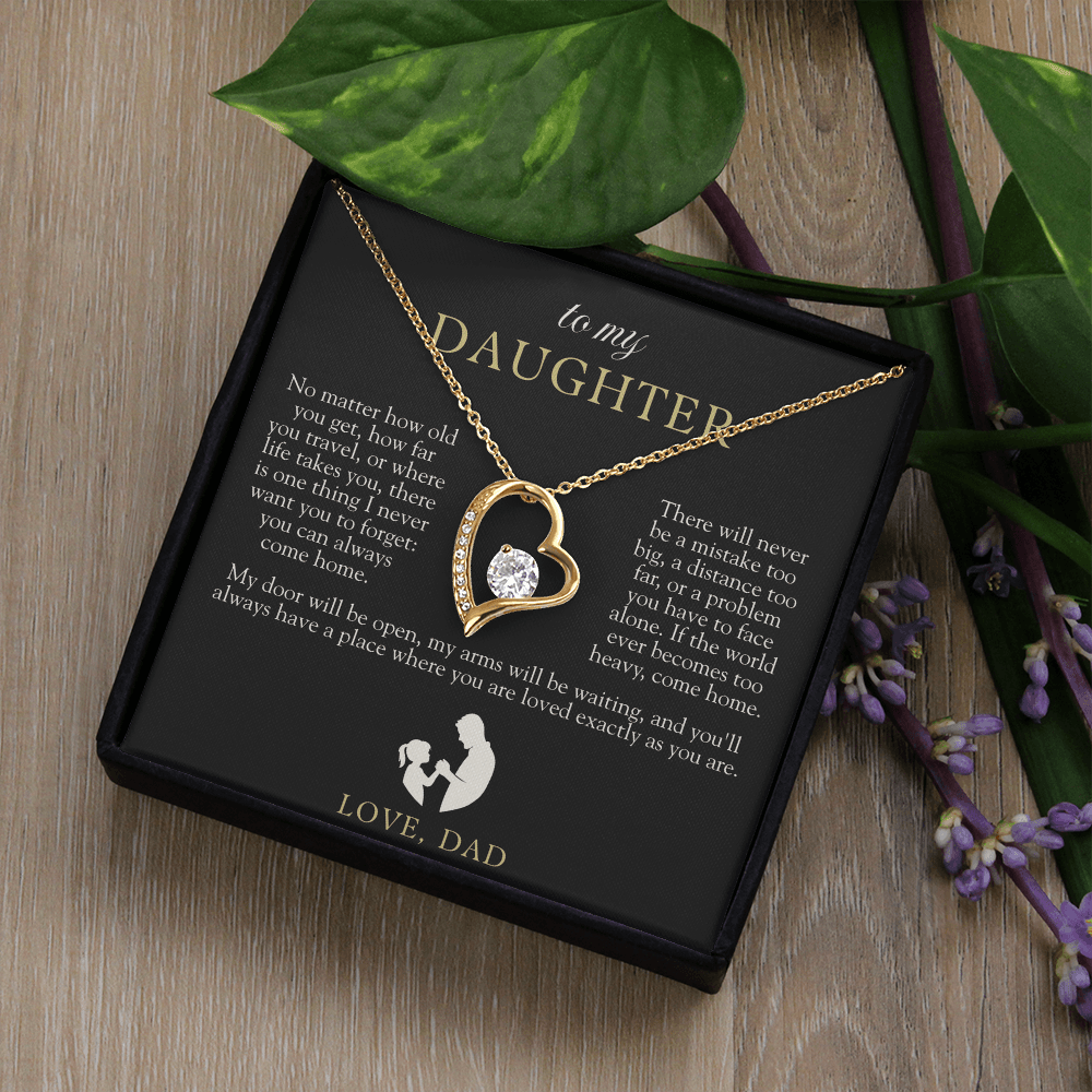 To My Daughter From Dad | Come Home Necklace